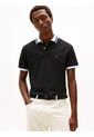 Polo Negro De Corte Regular Con Logo Tommy Hilfiger de Tommy Hilfiger