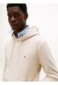 Buzo Beige De Felpa Con Capota Y Logo Bordado Tommy Hilfiger de Tommy Hilfiger
