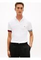 Polo Blanco Slim Con Manga Corta Tommy Hilfiger de Tommy Hilfiger