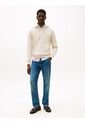 Buzo Beige De Felpa Con Capota Y Logo Bordado Tommy Hilfiger de Tommy Hilfiger