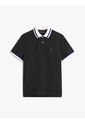 Polo Negro De Corte Regular Con Logo Tommy Hilfiger de Tommy Hilfiger