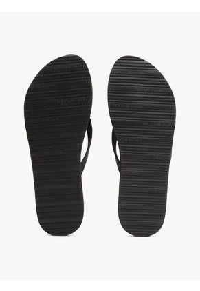 Sandalias Negro Con Logo Texturizado Tommy Hilfiger