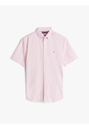 Camisa Blanca Heritage Oxford Con Diseño De Rayas Tommy Hilfiger