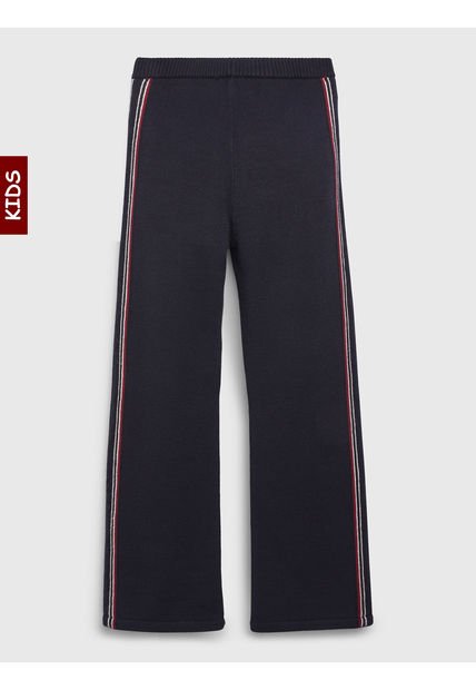 Joggers Con Monograma Niña Azul Tommy Hilfiger