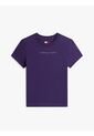 Camiseta Morado De Corte Slim Con Logo Lineal En El Pecho Tommy Jeans de Tommy Hilfiger