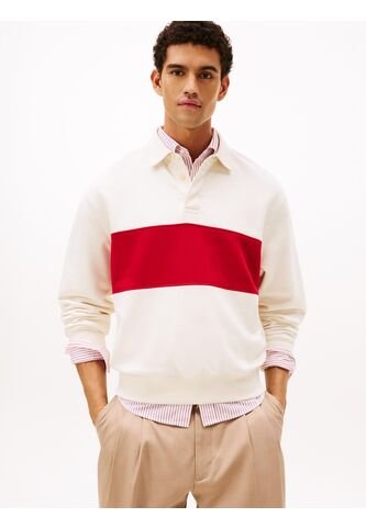 Saco Blanco De Rugby Con Diseño Color Block Tommy Hilfiger Tommy Hilfiger