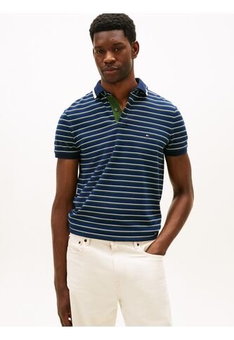 Polo Azul Oscuro De Corte Regular Con Logo Gráfico Tommy Hilfiger Tommy Hilfiger