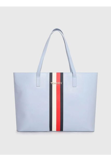 Bolso Tote Con Detalles Distintivos Azul Tommy Hilfiger