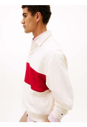 Saco Blanco De Rugby Con Diseño Color Block Tommy Hilfiger