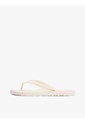 Sandalias Blanco Con Logo Texturizado Tommy Hilfiger