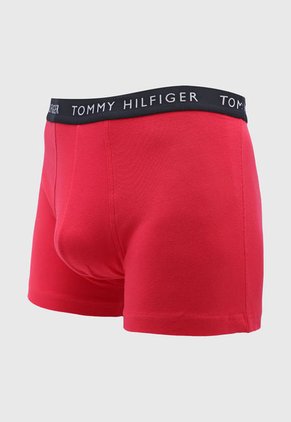 Bóxer x3 Azul Navy-Rosa Fandango-Azul Tommy Hilfiger