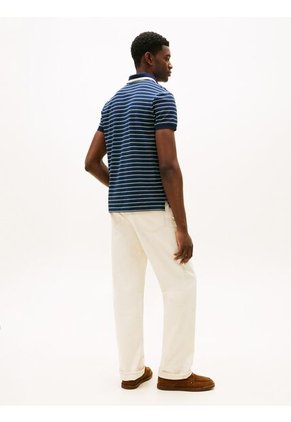 Polo Azul Oscuro De Corte Regular Con Logo Gráfico Tommy Hilfiger