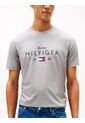 Camiseta Gris De Cuello Redondo Con Logo Gráfico Tommy Hilfiger de Tommy Hilfiger