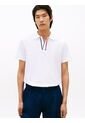 Polo Blanco De Corte Regular Con Tapeta Distintiva Tommy Hilfiger de Tommy Hilfiger
