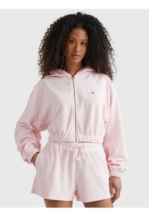 Hoodie Con Hoodie Y Logo Mujer Rosa Tommy Jeans