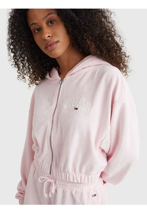 Hoodie Con Hoodie Y Logo Mujer Rosa Tommy Jeans