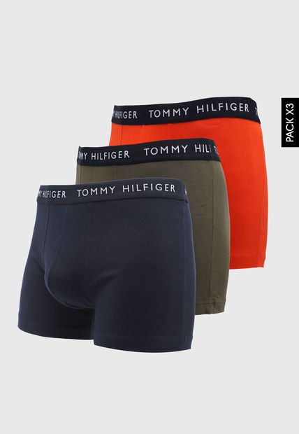 Bóxer x3 Naranja-Azul Navy-Verde Oliva Tommy Hilfiger
