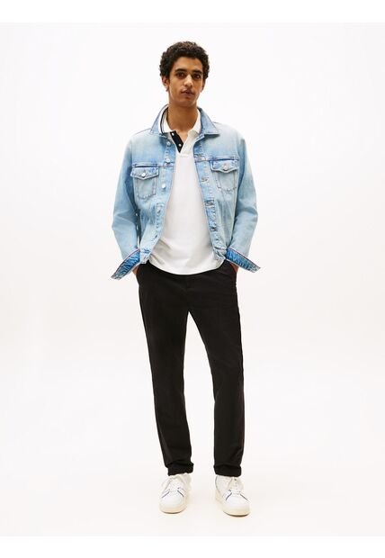 Pantalón Negro Chino Austin De Corte Slim Tommy Jeans