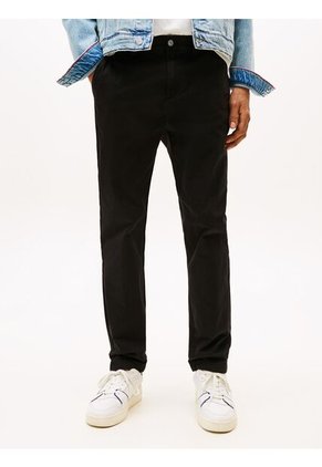 Pantalón Negro Chino Austin De Corte Slim Tommy Jeans