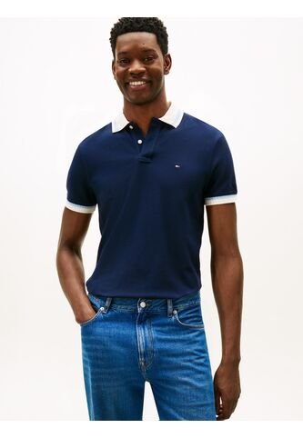 Polo Azul De Corte Regular Con Logo Tommy Hilfiger Tommy Hilfiger