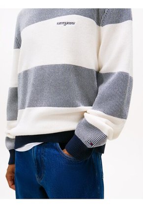 Saco Gris De Corte Regular Con Diseño De Rayas Texturizadas Tommy Jeans