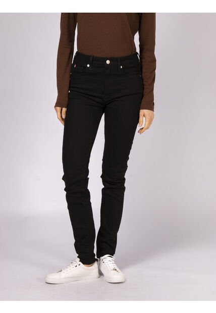 Jeans Negro Denim Como De Corte Skinny Tommy Hilfiger