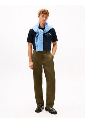 Camiseta Azul Marino De Cuello Redondo Con Logo Gráfico Tommy Hilfiger