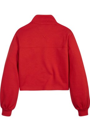 Saco Universitaria Con Media Cierre Niña Rojo Tommy Hilfiger