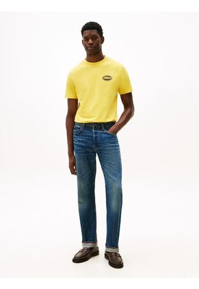 Camiseta Amarilla De Corte Amplio Con Gráfico Trasero Tommy Hilfiger