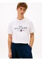 Camiseta Blanca De Cuello Redondo Con Logo Gráfico Tommy Hilfiger de Tommy Hilfiger