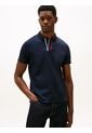 Polo Azul Marino De Corte Regular Con Tapeta Distintiva Tommy Hilfiger de Tommy Hilfiger