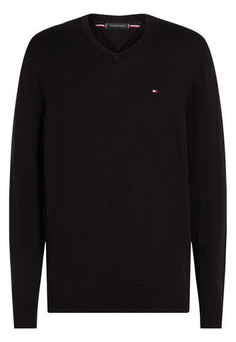 Saco Negro Essential Con Cuello V Tommy Hilfiger Tommy Hilfiger