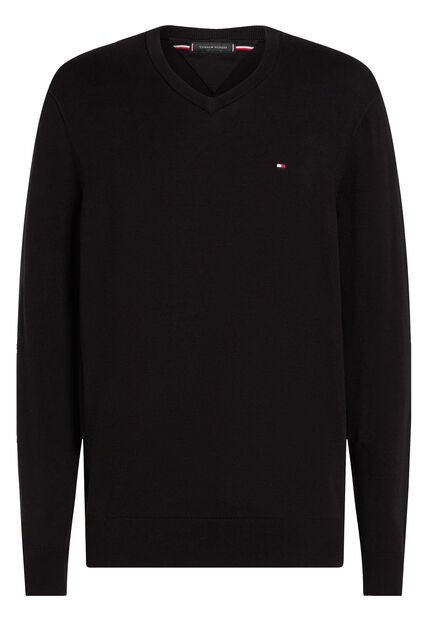 Saco Negro Essential Con Cuello V Tommy Hilfiger