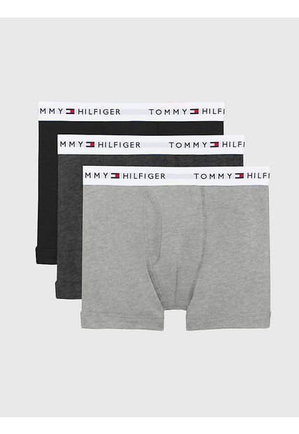 Pack Gris De 3 Bóxer Con Detalles Distintivos De Tommy Hilfiger Tommy Hilfiger