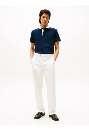 Polo Azul De Corte Regular Con Logo Gráfico Tommy Hilfiger