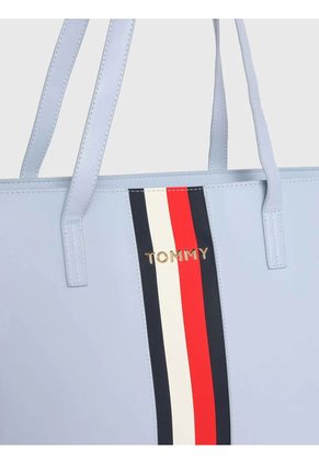 Bolso Tote Con Detalles Distintivos Azul Tommy Hilfiger