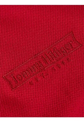 Polo Rojo De Corte Regular Con Logo Tommy Hilfiger