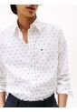 Camisa Multicolor De Corte Regular Con Popelina Y Estampado Pequeño De Puntos Tommy Hilfiger de Tommy Hilfiger