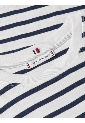 Camiseta Multicolor Manga Corta Con Diseño De Rayas Tommy Hilfiger