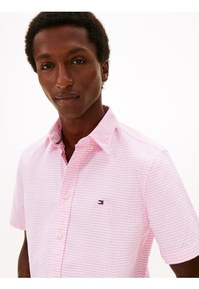 Camisa Rosada Heritage Oxford De Cuadros Gingham Tommy Hilfiger