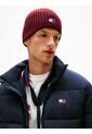 Gorro Rojo Heritage De Punto Canal Con Logo Tommy Hilfiger de Tommy Hilfiger
