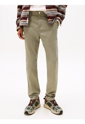 Pantalón Verde Chino Austin De Corte Slim Tommy Jeans