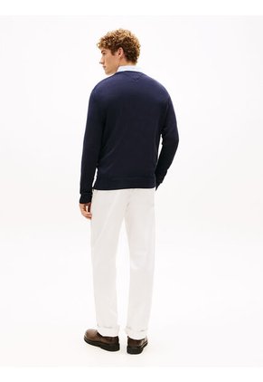 Saco Azul Marino Essential Con Cuello V Tommy Hilfiger