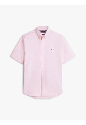 Camisa Rosada Heritage Oxford De Cuadros Gingham Tommy Hilfiger