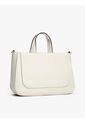 Bolso Beige Satchel Con Logo Tommy Hilfiger de Tommy Hilfiger