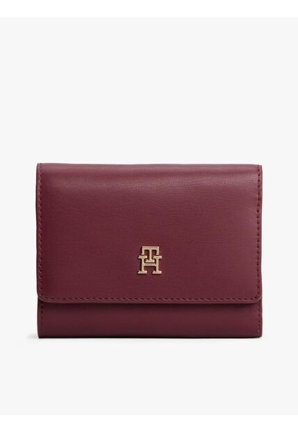 Billetera Roja Trifold Con Monograma TH Tommy Hilfiger