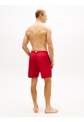 Traje Rojo De Baño Largo De Nailon Y Cordón Ajustable Tommy Hilfiger