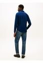 Camisa Azul Slim Flex Con Textura Dobby Tommy Hilfiger de Tommy Hilfiger