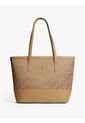 Bolso Beige Tote Jacquard Tommy Hilfiger de Tommy Hilfiger