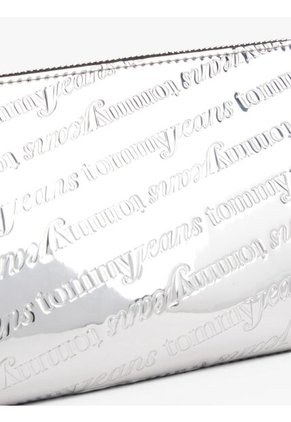 Bolso Blanco De Hombro Metalizado Con Logo Tommy Hilfiger